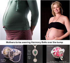 Pregnant women wearing harmony balls